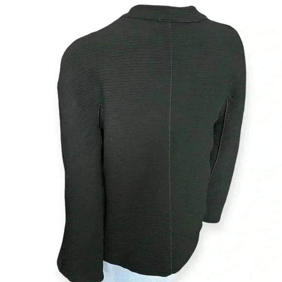 ARMANI COLLEZIONI STRETCH RIBBED ASYMMETRICAL ZIP JACKET Size 10 - Picture 9 of 12